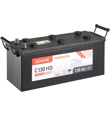 Accurat Commercial C130 HD Batteries camion 130Ah