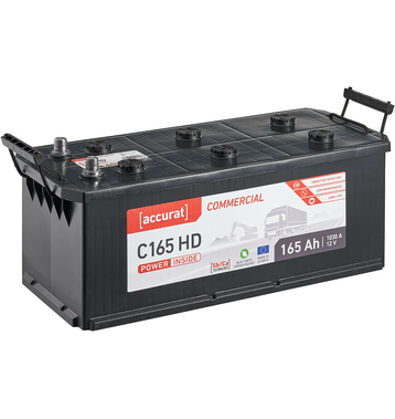 Accurat Commercial C165 HD Batteries camion 165Ah