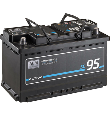 ECTIVE SC 95 AGM Semi Cycle Batteries Décharge Lente 95Ah