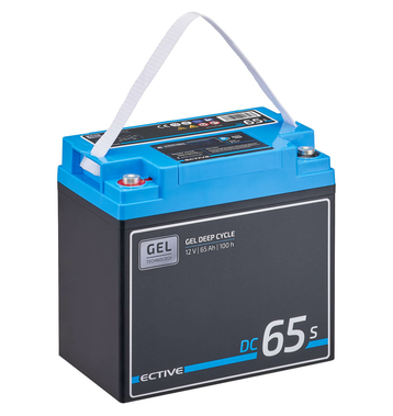 ECTIVE DC 65S GEL Deep Cycle avec LCD-Afficher 65Ah Batteries Décharge Lente