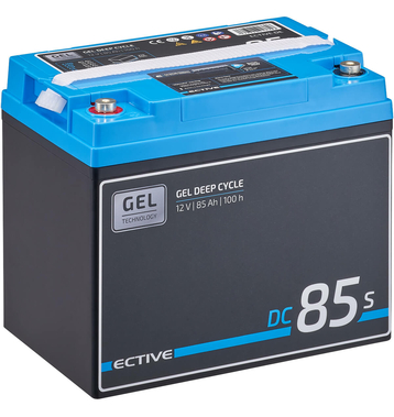 ECTIVE DC 85S GEL Deep Cycle avec LCD-Afficher 85Ah Batteries Décharge Lente