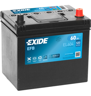 Exide EL604 12V EFB Batteries voiture 60Ah