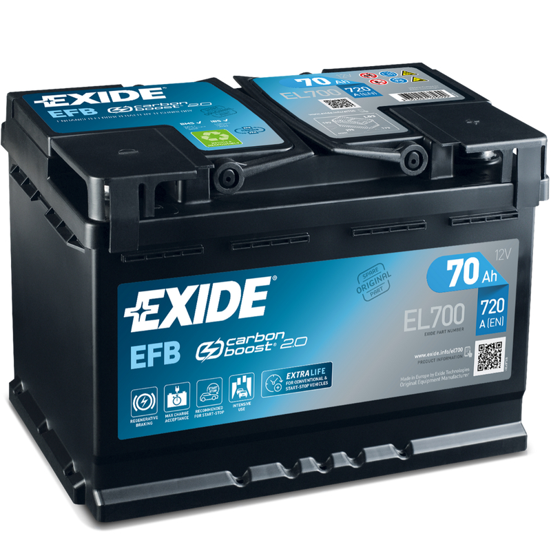 Exide EL604 12V EFB Batteries voiture 60Ah