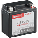 Accurat Sport AGM YTZ7S-BS Batteries moto 6Ah 12V