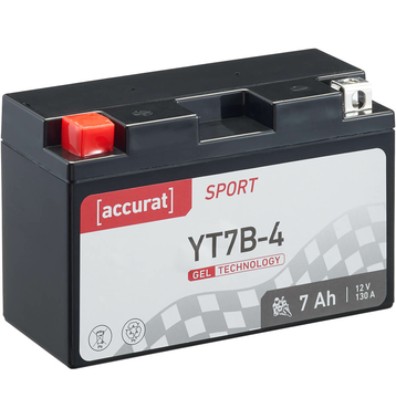 Accurat Sport GEL YT7B-4 Batteries moto 7Ah 12V