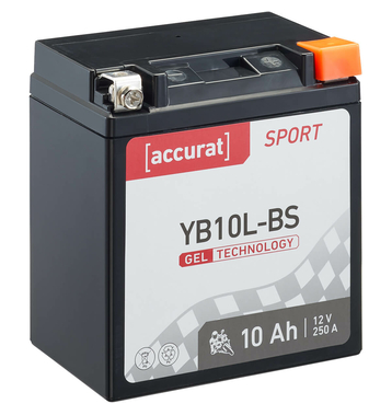 Accurat Sport GEL YB10L-BS Batteries moto 10Ah 12V