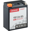 Accurat Sport GEL YB12A-BS Batteries moto 12Ah 12V