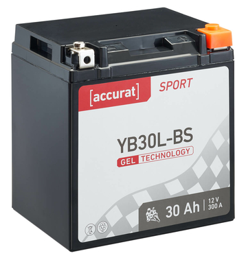 Accurat Sport GEL YB30L-BS Batteries moto 30Ah 12V