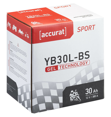Accurat Sport GEL YB30L-BS Batteries moto 30Ah 12V
