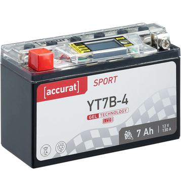 Accurat Sport GEL LCD YT7B-4 Batteries moto 7Ah 12V