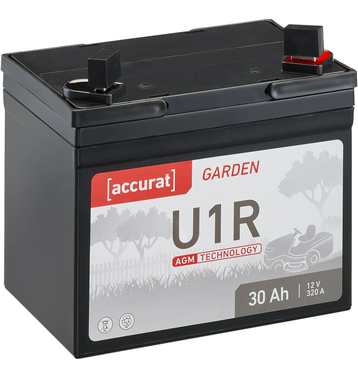 Accurat Garden U1R AGM 12V Batterie de tracteur de pelouse 30Ah