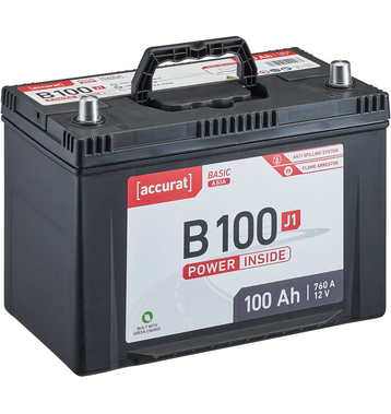Accurat Basic Asia B100 J1 Batteries voiture 100Ah