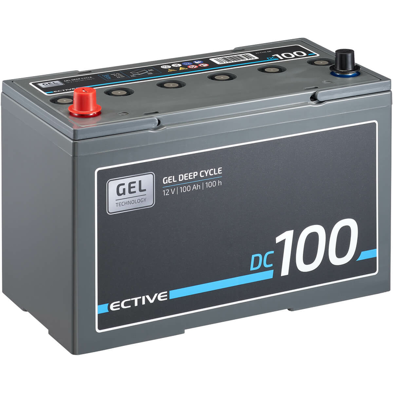 ECTIVE DC 100 AGM Slim 12V Front Terminal Batterie