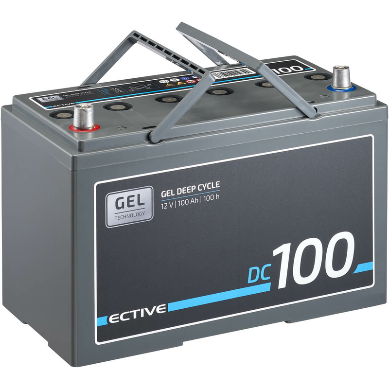 ECTIVE DC 100 GEL Deep Cycle 100Ah Batteries Décharge Lente