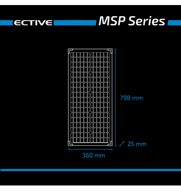 ECTIVE MSP 50 Black Monocristallin Module solaire 50W
