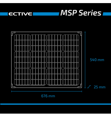 ECTIVE MSP 70 Black Monocristallin Module solaire 70W