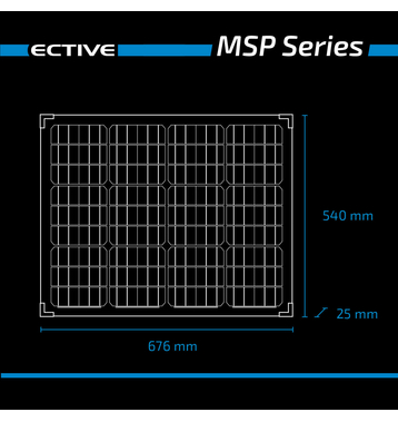 ECTIVE MSP 70s Black Monocristallin Module solaire 70W
