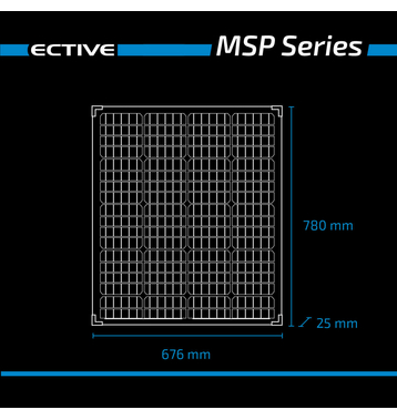 ECTIVE MSP 100s Black Monocristallin Module solaire 100W