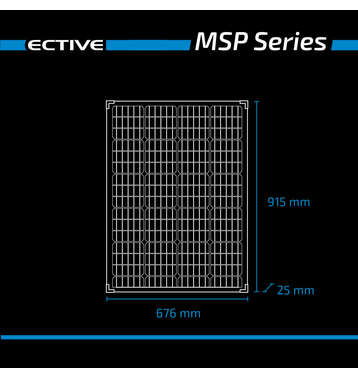ECTIVE MSP 120 Black Monocristallin Module solaire 120W