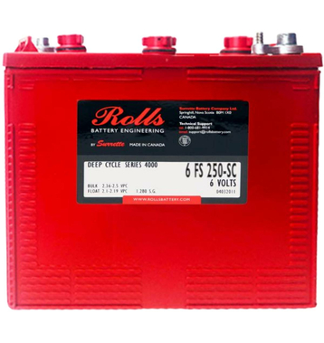 Rolls 6 FS 250-SC Batteries Décharge Lente 360Ah