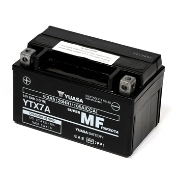 YUASA AGM YTX7A-BS 6Ah Batteries moto 12V (DIN 50615)