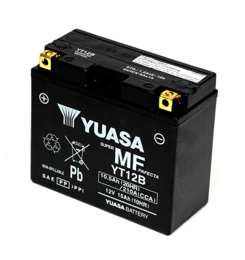 YUASA AGM YT12B-BS 10Ah Batteries moto 12V (DIN 51015)