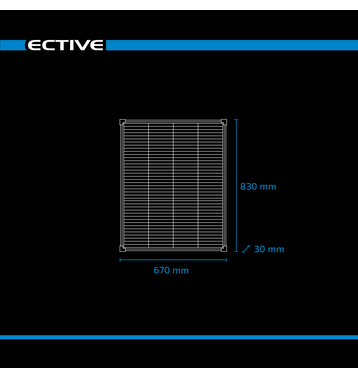 ECTIVE SSP 100C Black Panneau solaire à cellules Shingle 100W