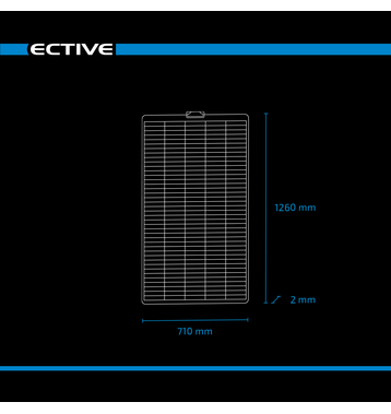 ECTIVE SSP 180 Flex Black Panneau solaire flexible à cellules Shingle 180W