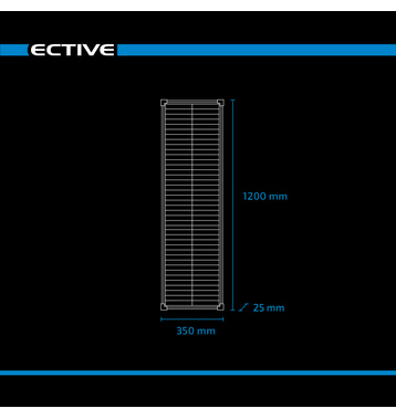 ECTIVE SSP 80 Black Lightweight Panneau solaire à cellules Shingle 80W