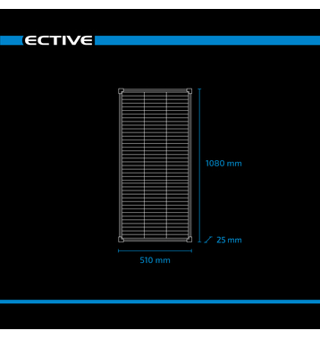 ECTIVE SSP 110 Black Lightweight Panneau solaire à cellules Shingle 110W
