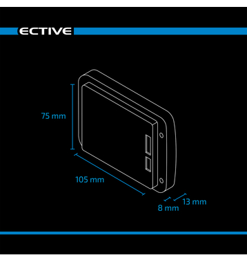 ECTIVE BM X Moniteur de batterie avec shunt 500A et application Bluetooth