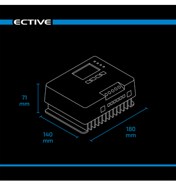 ECTIVE SC 20 Pro MPPT Rgulateur panneau solaire 20A pour 12V/24V Batteries
