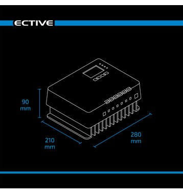 ECTIVE SC 60 Pro MPPT Rgulateur panneau solaire 60A pour 12V/24V/36V/48V Batteries