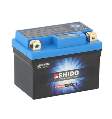SHIDO LTX7L-BS Batterie moto 2,4Ah 12V YTX7L-BS