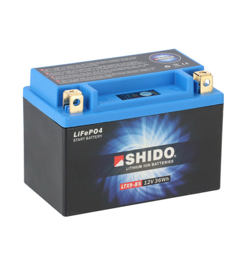 SHIDO LTX9-BS Batterie moto 3Ah 12V YTX9-BS