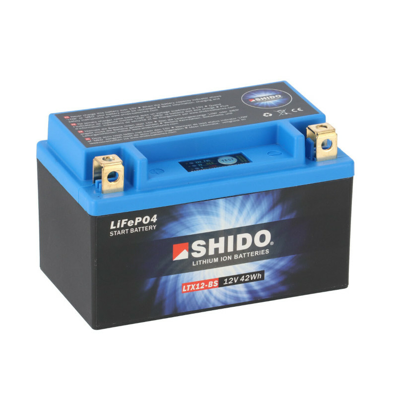 Batterie 12V - 5Ah Shido LT12B-BS Lithium Ion - prête à l'emploi