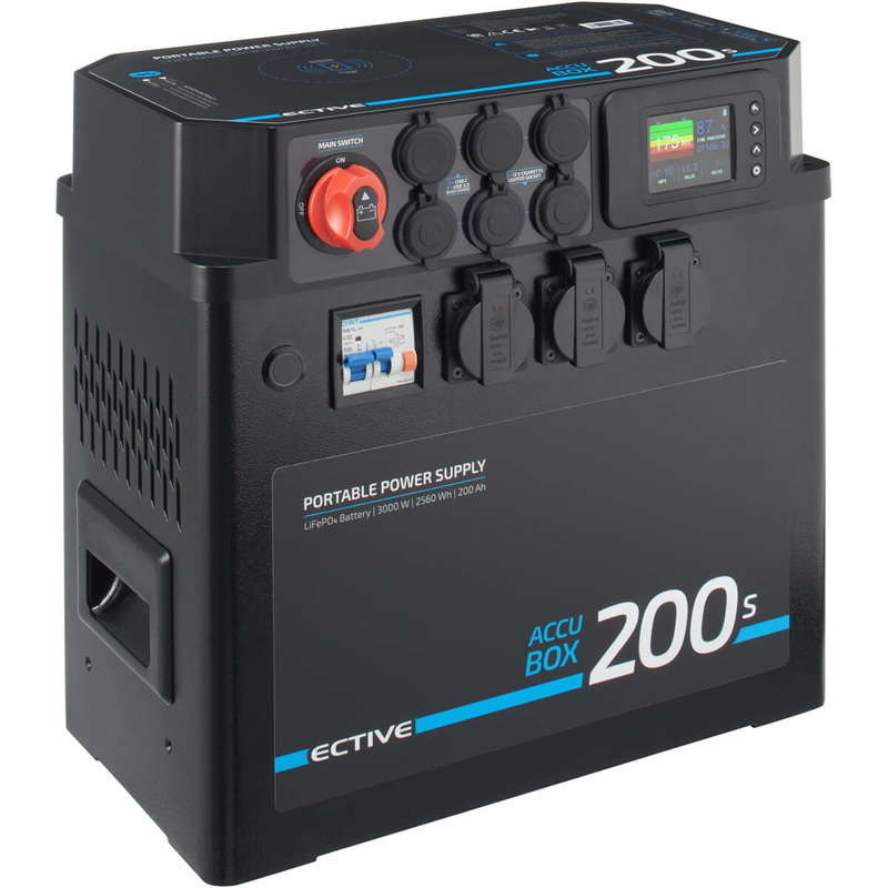 YKLL Générateur d'extérieur Batterie Externe Solaire 3000W 220V