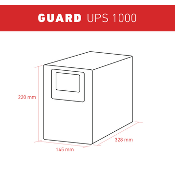 Accurat UPS Guard 1000 UPS Onduleur On-Line 1000VA 230V